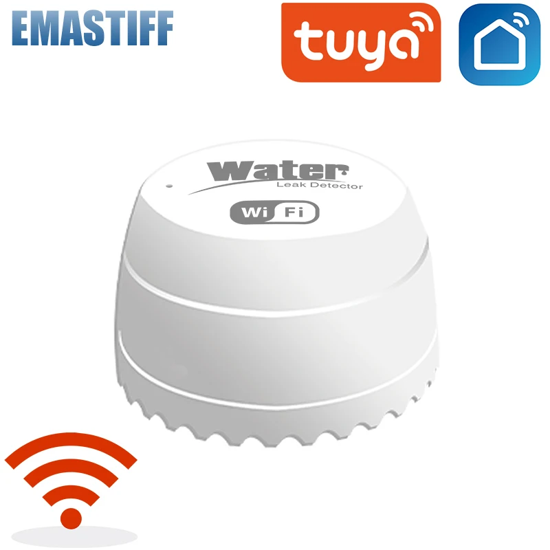 Wifi Water Detector Leakage Sensor Alarm Leak Detector Sound Tuyasmart Smart Life APP Flood Alert Overflow Security