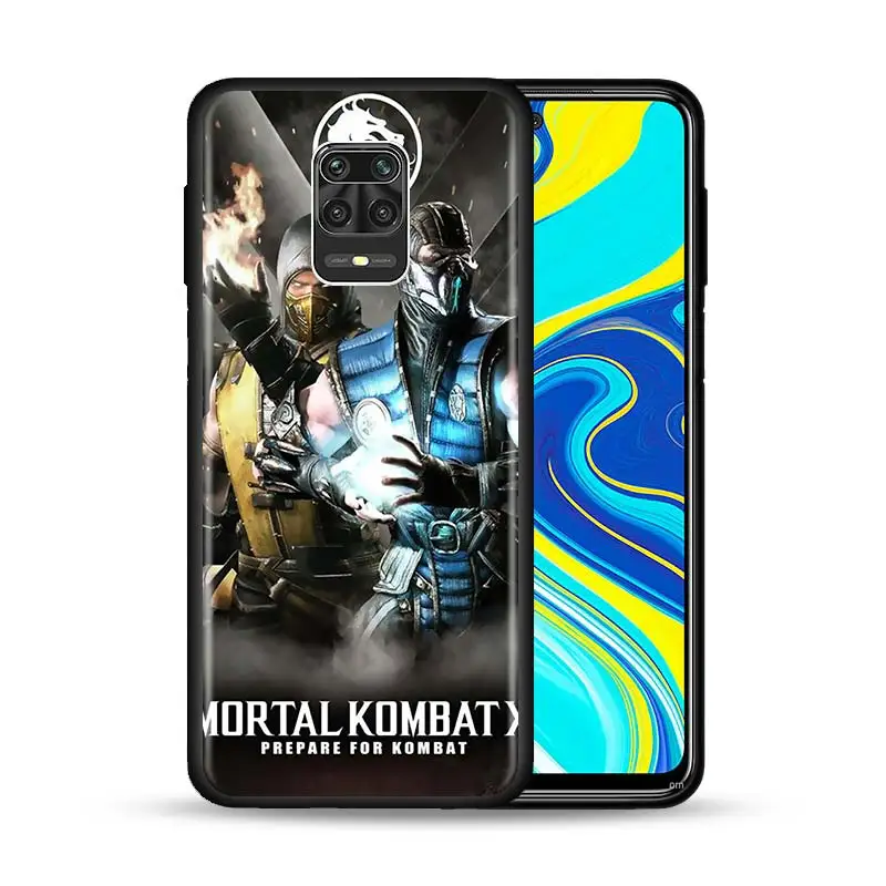 Чехол Mortal Kombat для Xiaomi Redmi Note 9S 8T 8 9 9A 9C 7 K30 Pro Zoom 8A 7A 6 Черный силиконовый чехол |