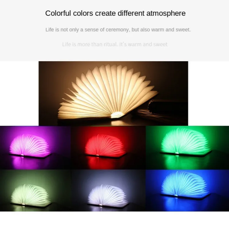 

Magic Book New Strange Enterprise Business Folding Book Lamp Colorful Creative Book Lamp