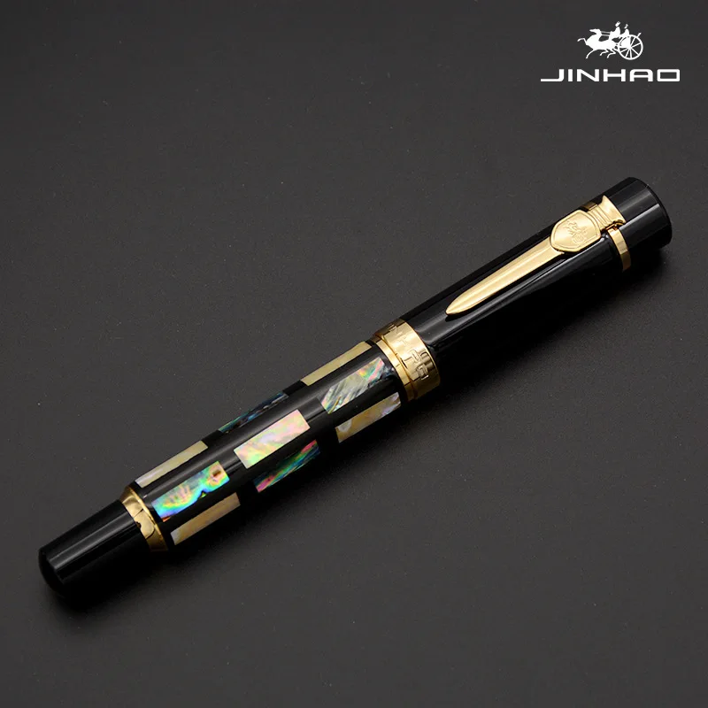 Jinhao fountain pen 650-A high-end business retro gift gift calligraphy signature writing pen replaceable ink Pen