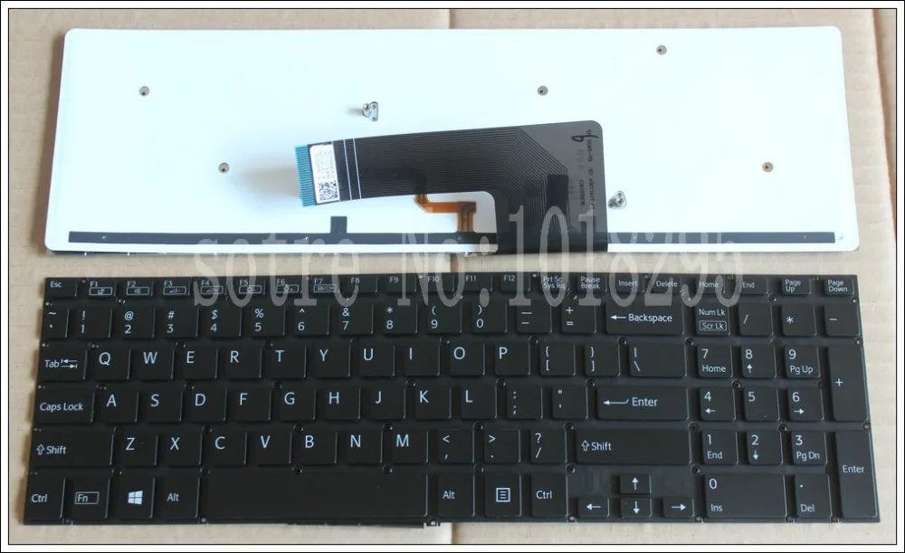 

New US Keyboard for SONY Vaio SVF1521K1EB SVF152C29M SVF1521V6E Laptop Keyboard with backlit English