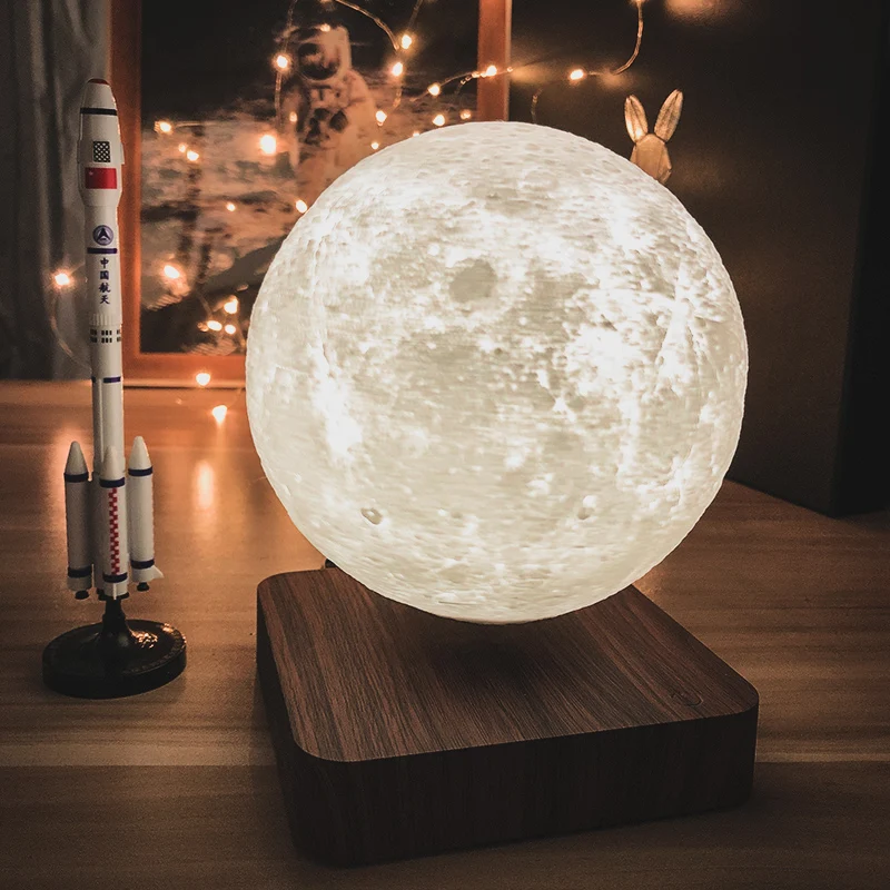 

3d led luzes da noite levitao magntica estrela lua lmpada mars saturno toque nightlight decorao para casa para o quarto criativ