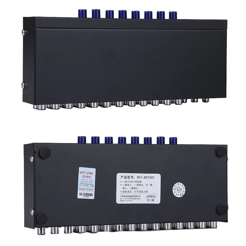 Переключатель AV 8 в 1 видео аудио усилитель композитный селектор дистрибьютор