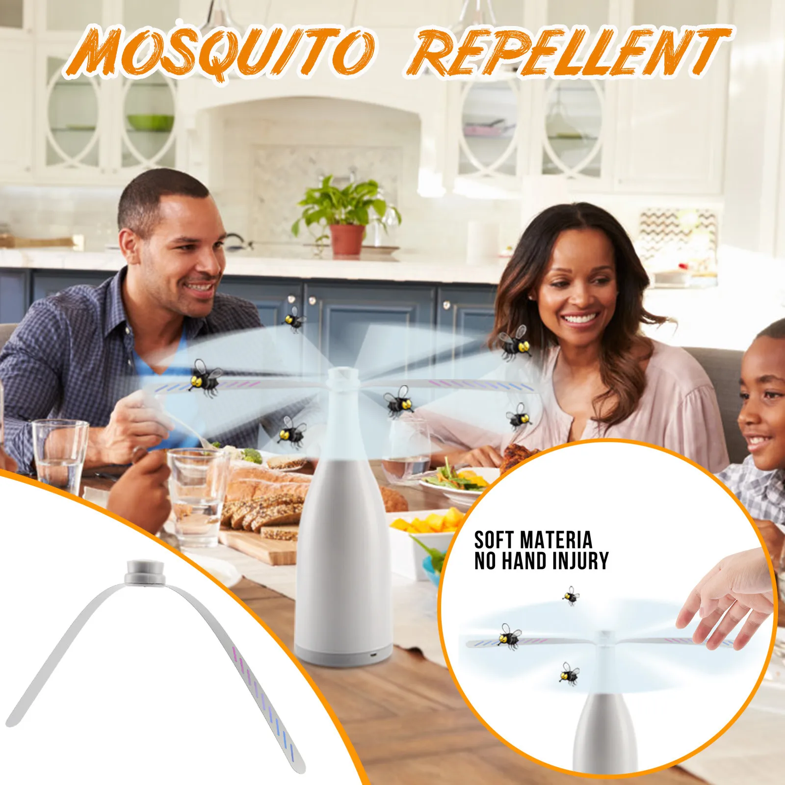 

Fly Repellent Fan Kitchen Fly Repellent Fan Food Protector Fly Destroyer Keep Flies Bugs Away From Food Pest Repellent Trap