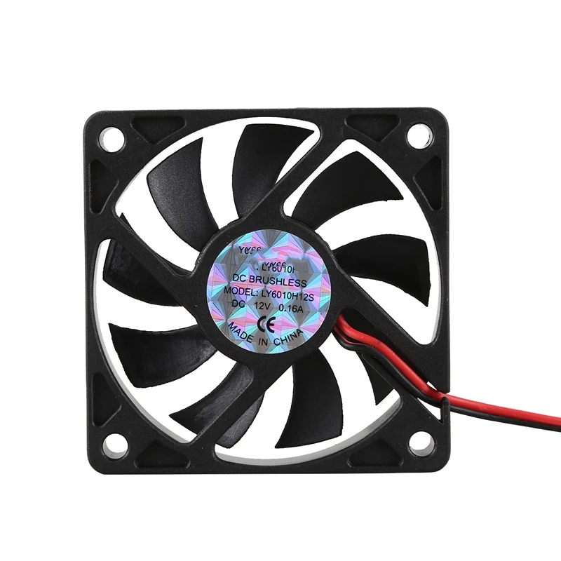 Настольный ПК чехол DC 12V 0.16A 60Mm 2 Pin охлаждающий вентилятор | Компьютеры и офис