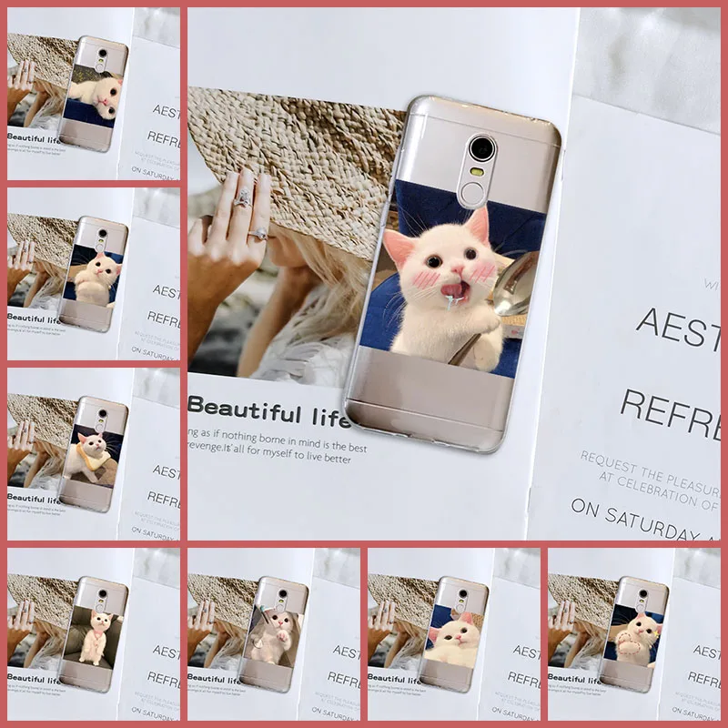 Чехол-накладка для Xiaomi Redmi Note 6 Pro 5A Prime 5 4 4X силиконовый с милыми животными Pocophone F1 S2