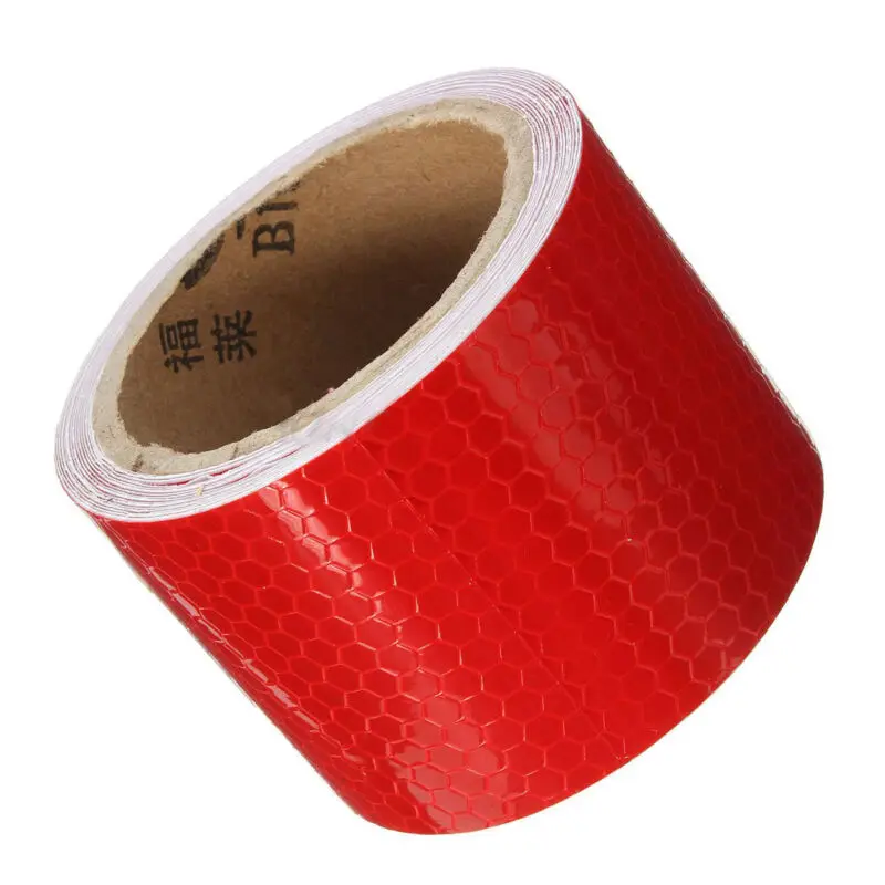 

Reflective bicycle sticker tape night traffic safety warning tape decal red reflective sticker5cmx3m
