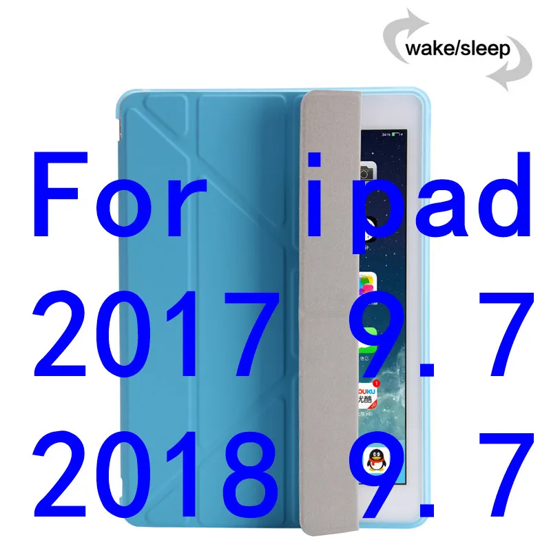 5th 6th blue ТПУ чехол для iPad Pro 10," Air 3 тонкий мягкий сенсорный Магнитный чехол-подставка для iPad 9,7 чехол 5th 6th чехол для планшета+ ручка - Цвет: 5th 6th blue