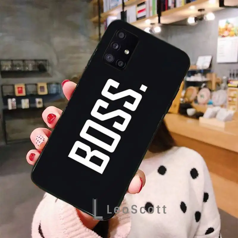 

BOSS Phone Case For Samsung S6 S7 edge S8 S9 S10 e plus A10 A50 A70 note8 J7 2017