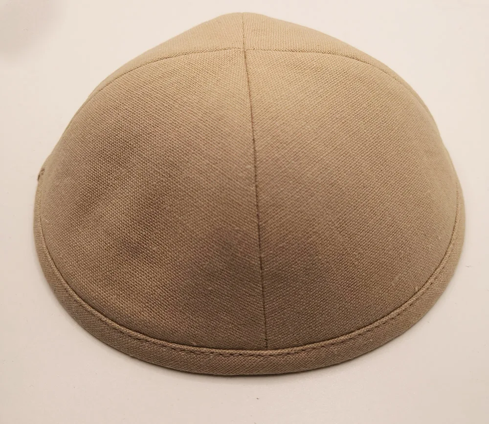 

Популярная льняная шляпка Кипа, для праздника, для детей