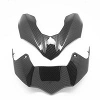 carbon fiber pattern front winglet headlight fairing cowl spoiler kit for kawasaki z900 2017 2019