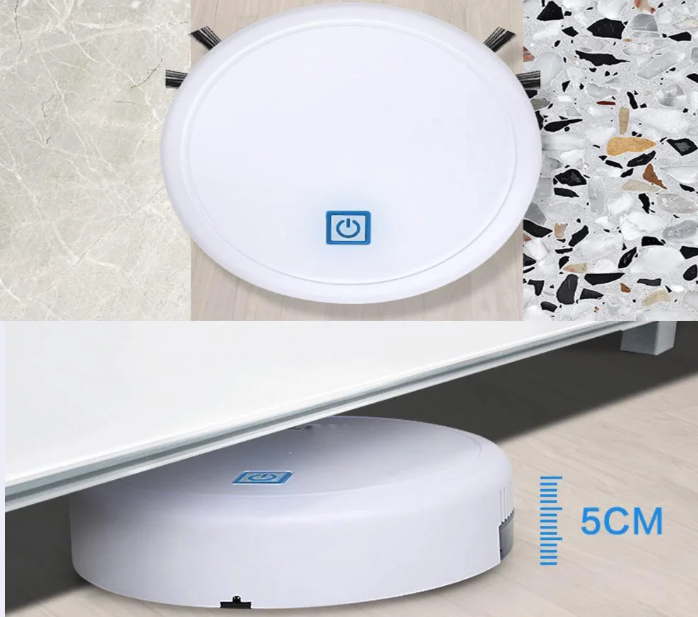Автоматический беспроводной подметальный робот пылесос с usb зарядкой Вакуумный