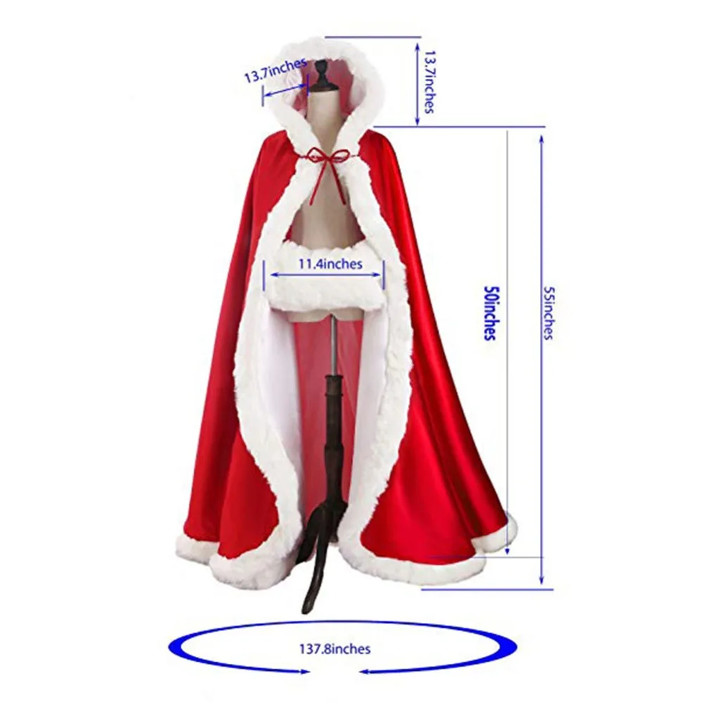 Новогодняя красная Свадебная накидка с меховой отделкой свадебная зимняя