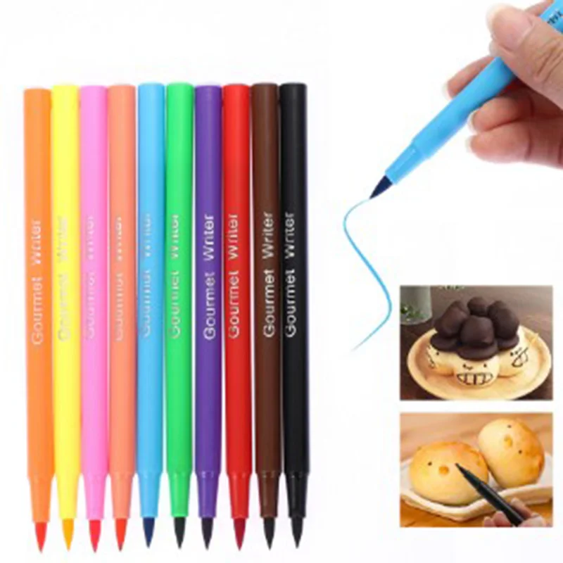 Ручка со съедобным пигментом ручка для раскрашивания пищи рисования бисквитов