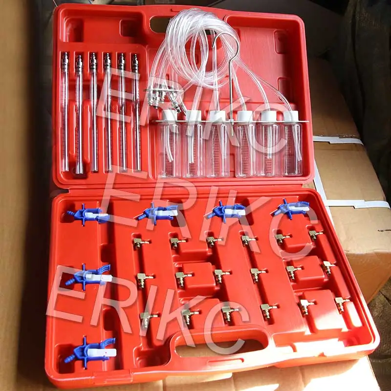 Diesel Common Rail Injector Flow Meter With 24 Adaptors Fuel Line Test Tester /Diagnosis Tool Set 6 injectors tested together | Автомобили