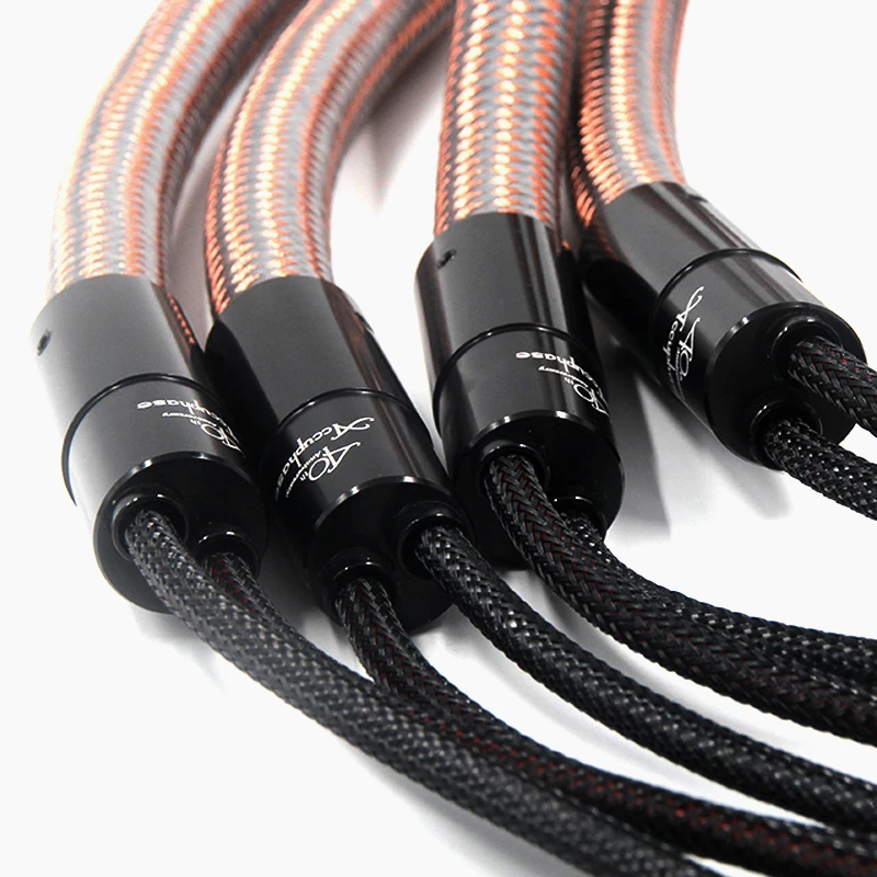 Акустический кабель из чистой меди с позолоченным банановым штекером |