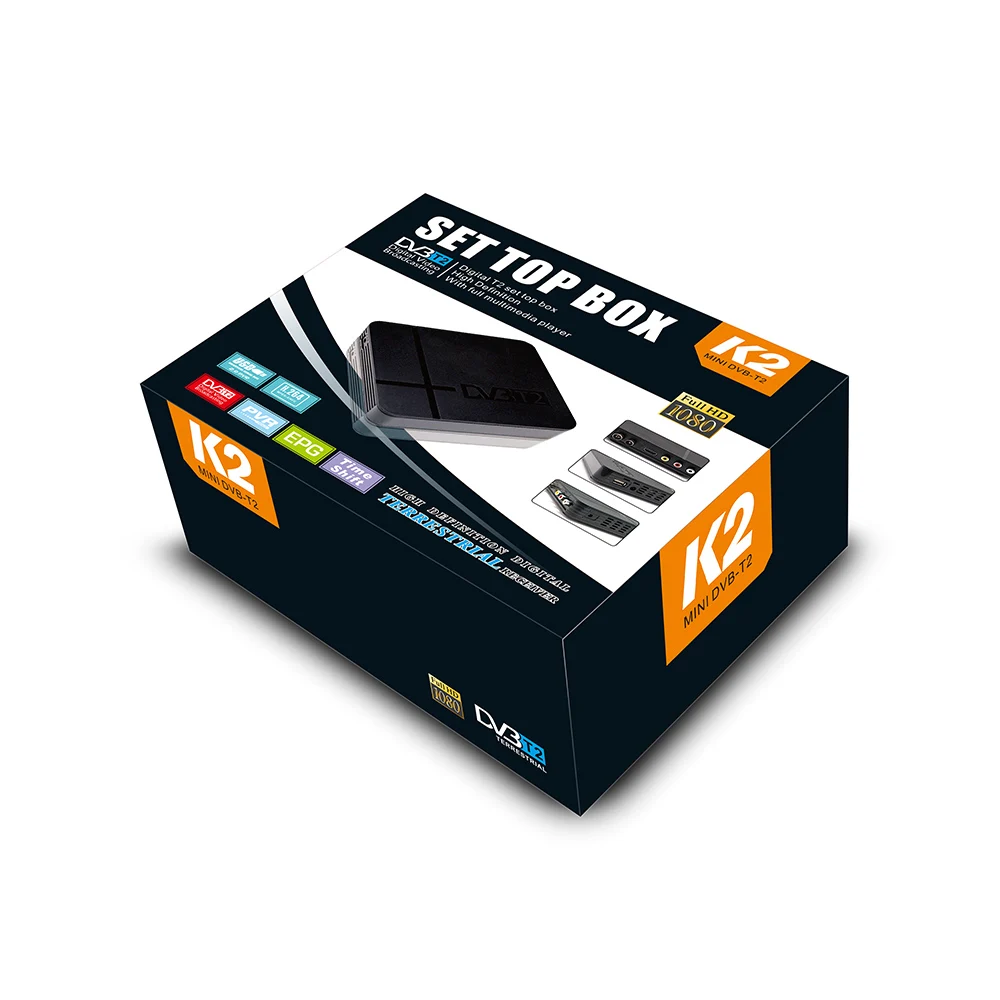 Горячая Распродажа Mini K2 DVB T2 декодер спутниковый цифровой ТВ ресивер HD 1080P MPEG4 H.264