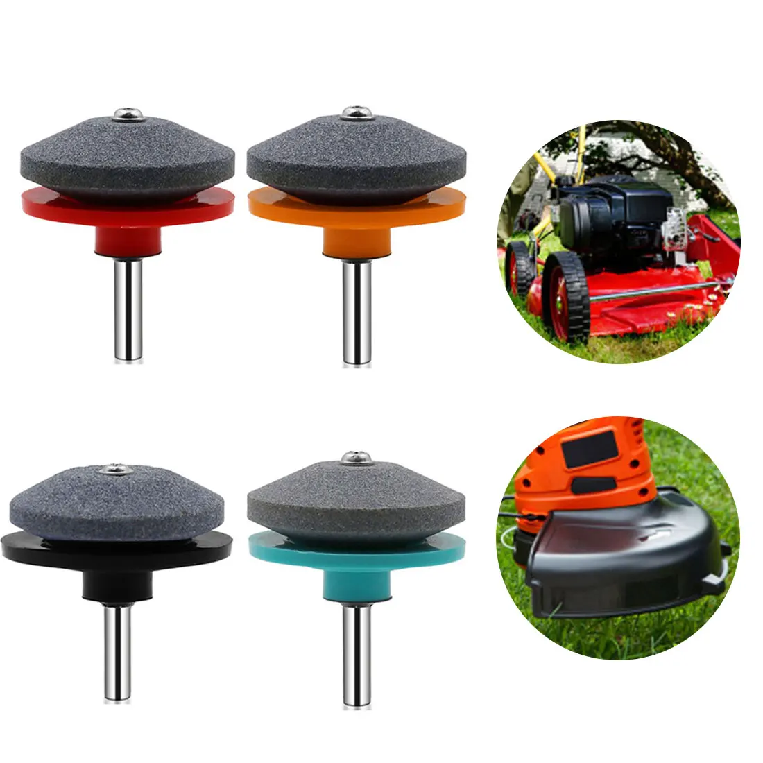 

Knife Sharpening Drill Lawnmower 50mm Faster Blade Sharpener Grinding Garden Tools Rotary Garden Lawn Mower Parts
