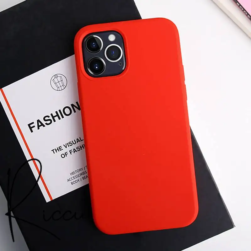 

Soft Silicone Candy Color Phone Case for iPhone 8 7 6 6S Plus X 5S SE 2020 XR 11 12 Pro mini pro XS MAX Candy Silicone Cases