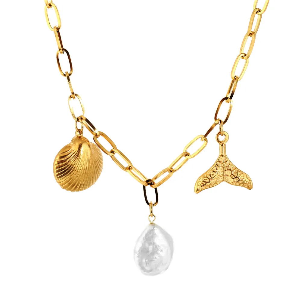 

Цепочка из нержавеющей стали с зажимом для бумаги в виде рыбьего хвоста