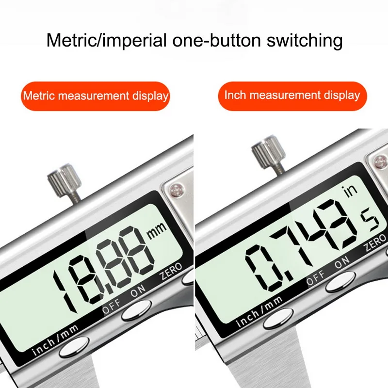 Цифровой штангенциркуль 6 дюймов 150 мм из нержавеющей стали Электронный