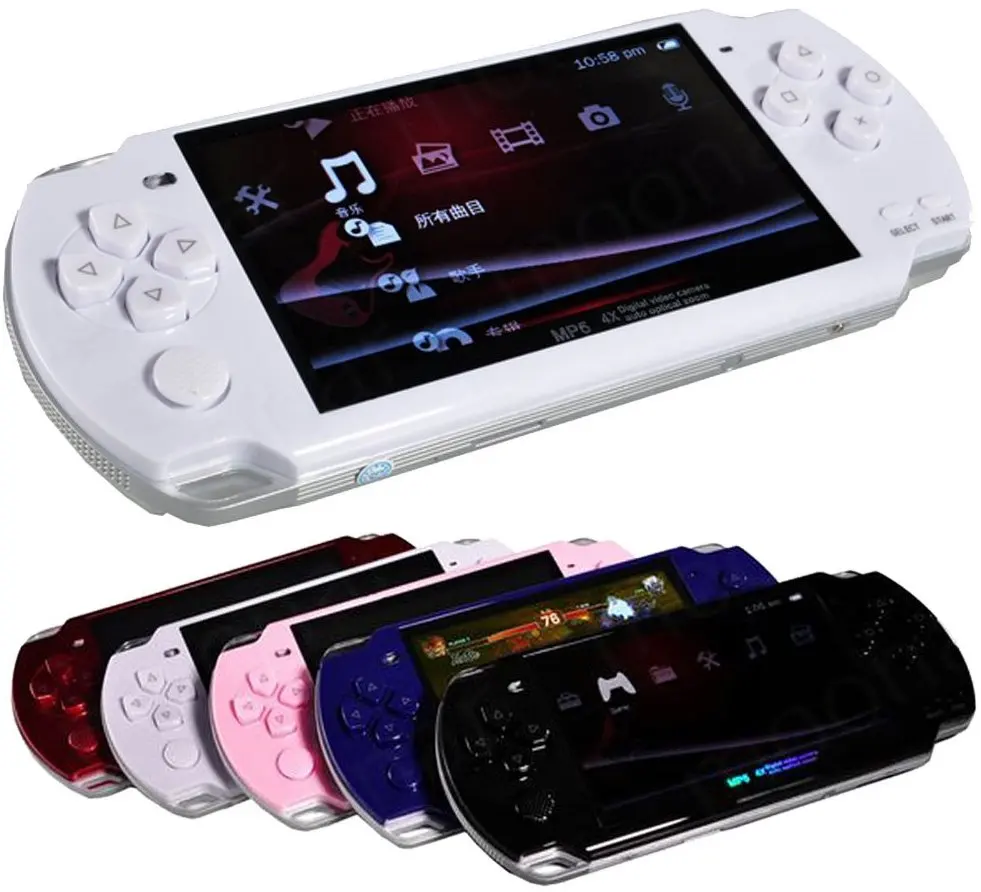 Встроенные 5000 игр 8 ГБ 4 3 дюйма PMP портативный игровой плеер MP3 MP4 MP5 видео FM-камера