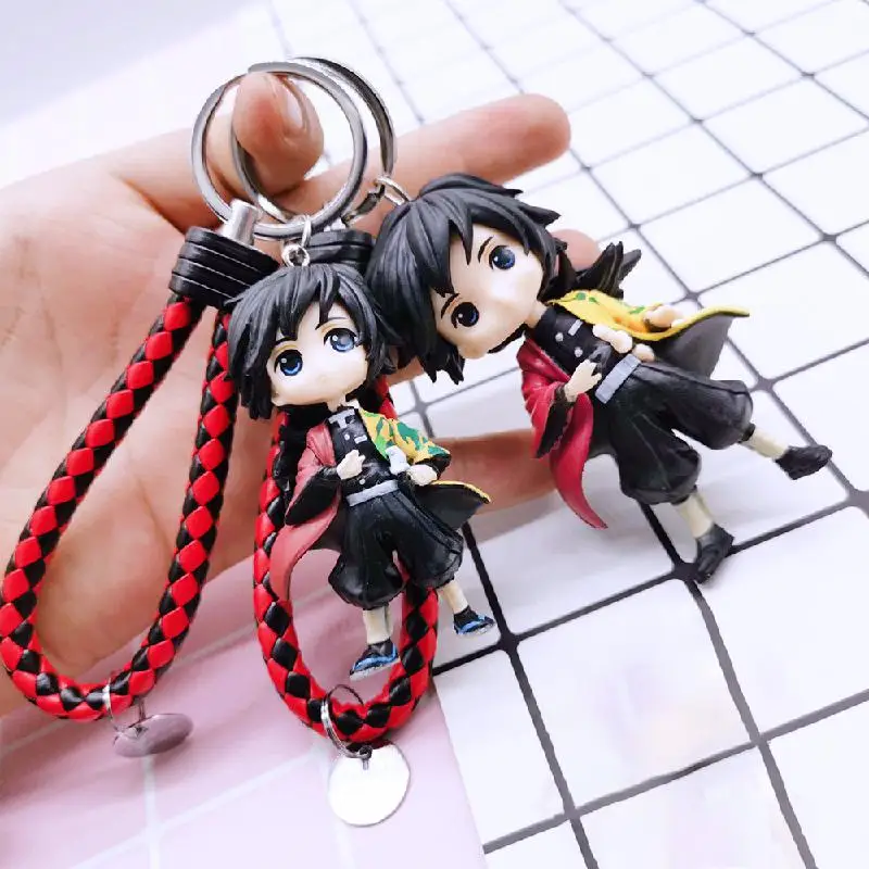 Брелок с лезвием призрака из древесного угля Zhilang акриловая цепочка для ключей