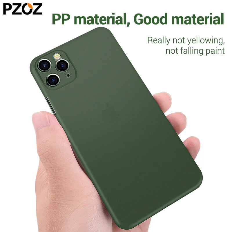 Чехол PZOZ для iphone 11 роскошный Ультратонкий защитный чехол мобильный телефон кожух