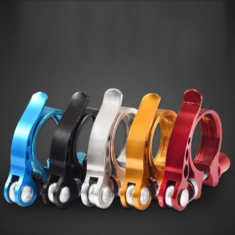 

Aluminum Alloy Bicycle Seatpost Clamp Ultralight MTB Mountain Road Bike Seat Post Clamp 31.8mm/34.9mm Quick Release Removable