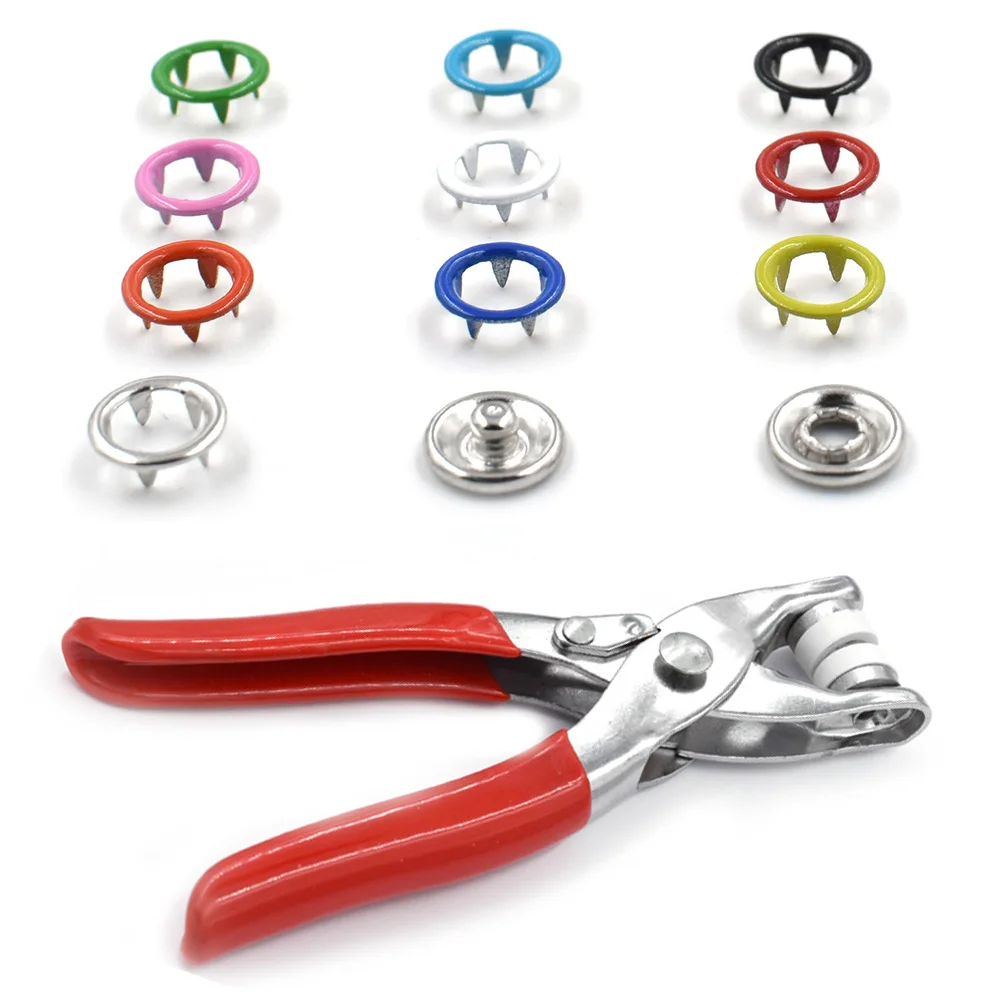 

Ipomoea snapClaw Button Hand pressing installation tool.Spray paint snap rivet.Children's clothing Prong Snaps Metal buttons.