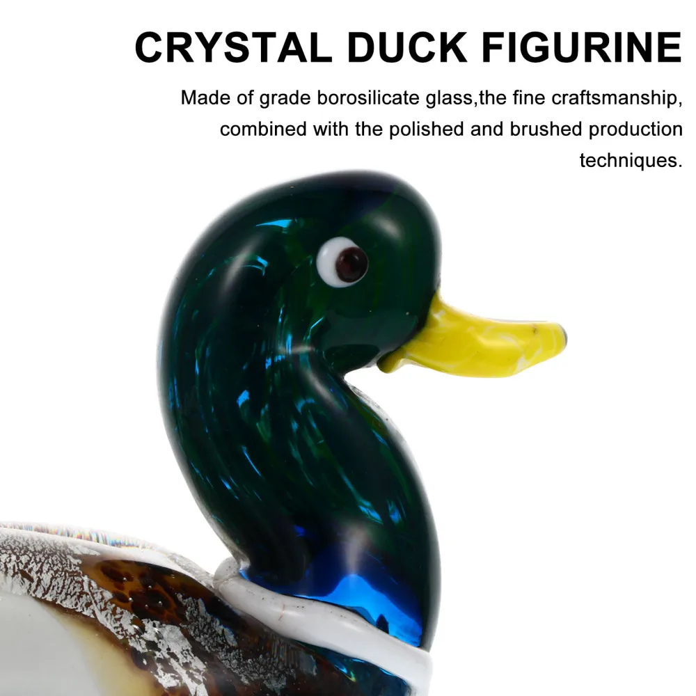 

Crystal Duck Artwork Crystal Duck Decor Crystal Desktop Ornaments Duck Crafts