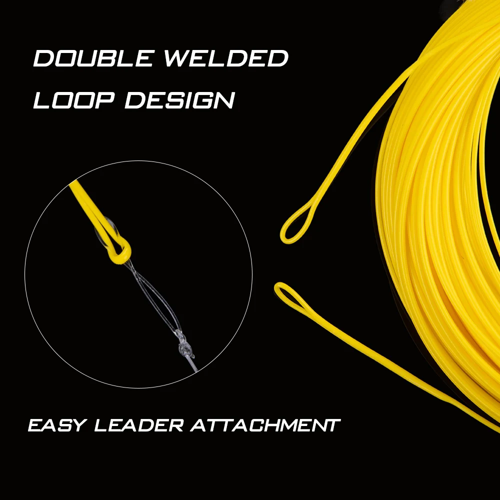 Goture New Fly Fishing Line WF2F-10Fwt Weight Forward Floating Fly Line with Welded Loops Fly Fishing Accessories