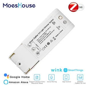 Автоматический регулятор яркости Zigbee Smart Home 2MQTT, пульт дистанционного управления, работает с Alexa SmartThings, подходит для большинства концентраторов Zigbee 3,0