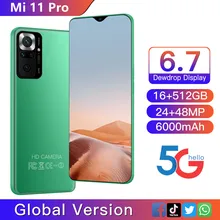 2021 Global Version Mi 11 Pro Smartphone Android 6.7 inch 16GB 512GB Cell phone 4G 5G Unlocked Mobile Phones telephone Celulares