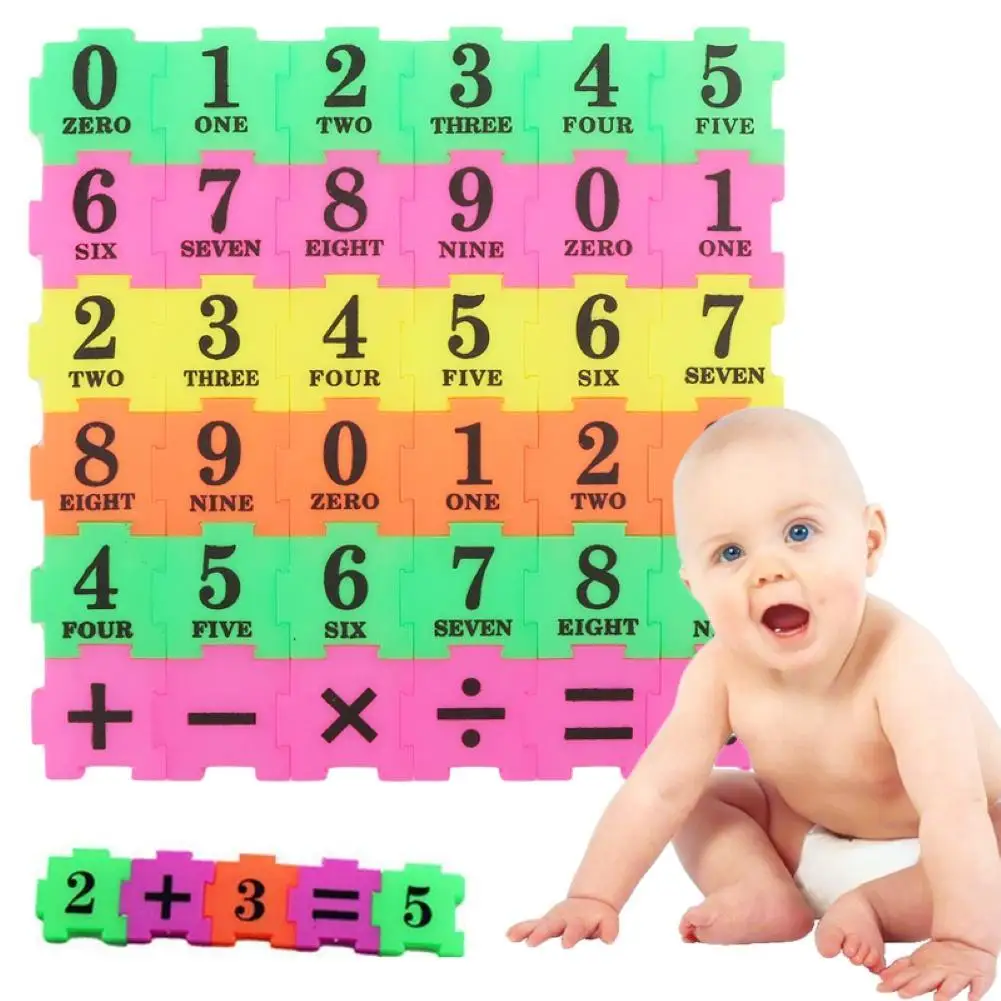 

36Pcs Kid Number Symbol Building Blocks Jigsaw Puzzle Game Early Educational Toy