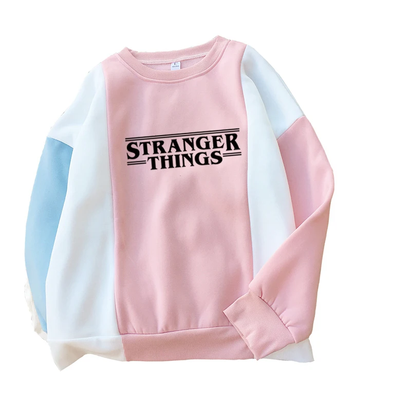 

Stranger Things Season men/women Harajuku eleven Sweatshirts funny Kawaii Korean Oversized Patchwork hoodies Hip Hop