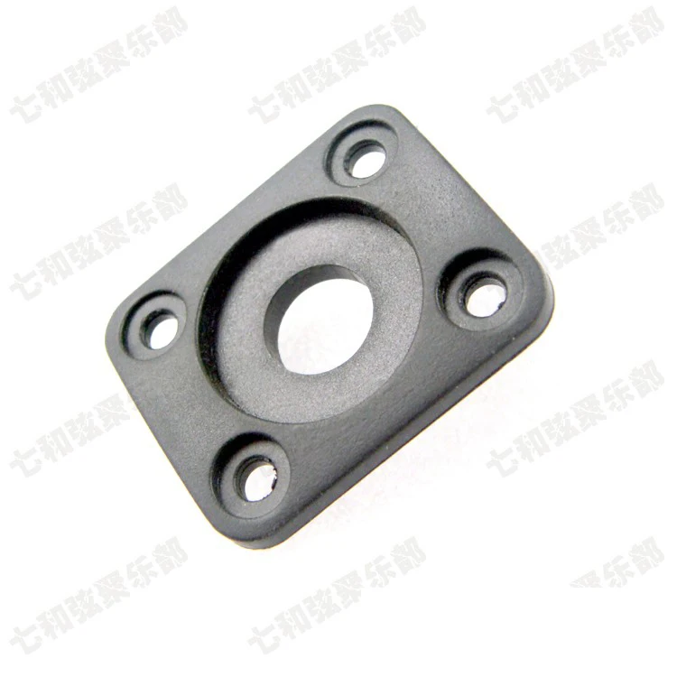 2 предмета черный прямоу Пластик гитарный разъем пластины для Электрогитары (ZLCKB