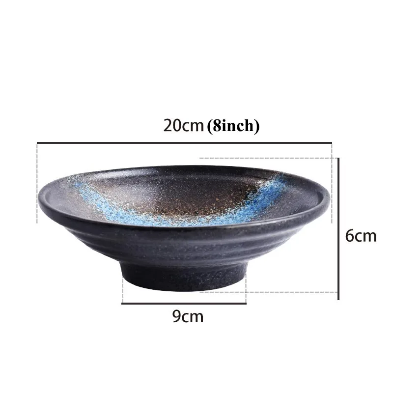 8 дюймов японский стиль креативная керамическая миска для супа с лапшей