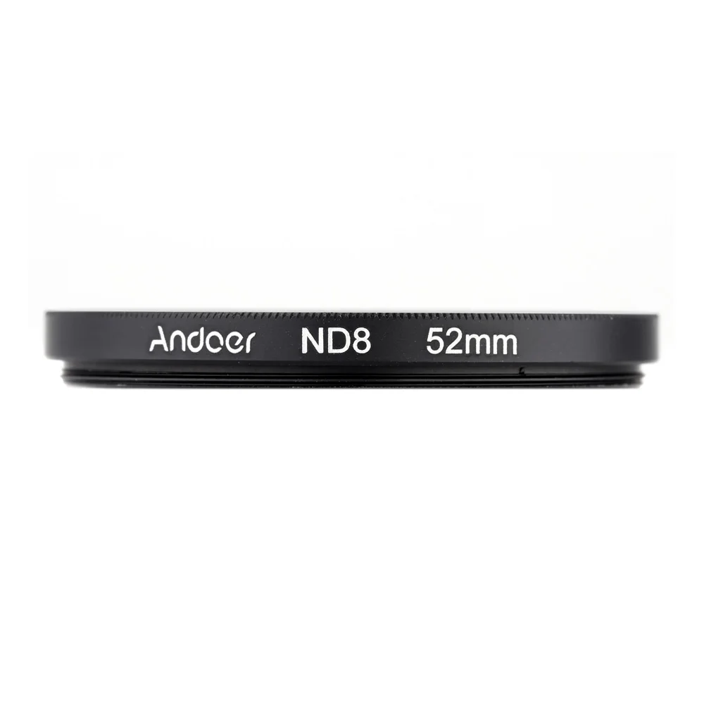 Andoer 52mm UV+CPL+ND8 Circular Filter Kit Circular Polarizer Filter ND8 Neutral Density Filter for Nikon Canon DSLR Camera