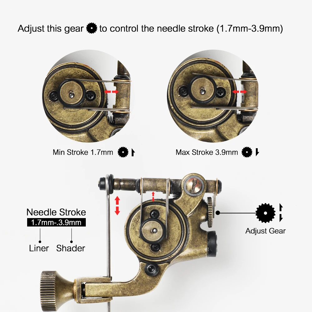 Роторная тату машина RCA Интерфейс для Liner Shader татуировки пистолеты мощный тихий