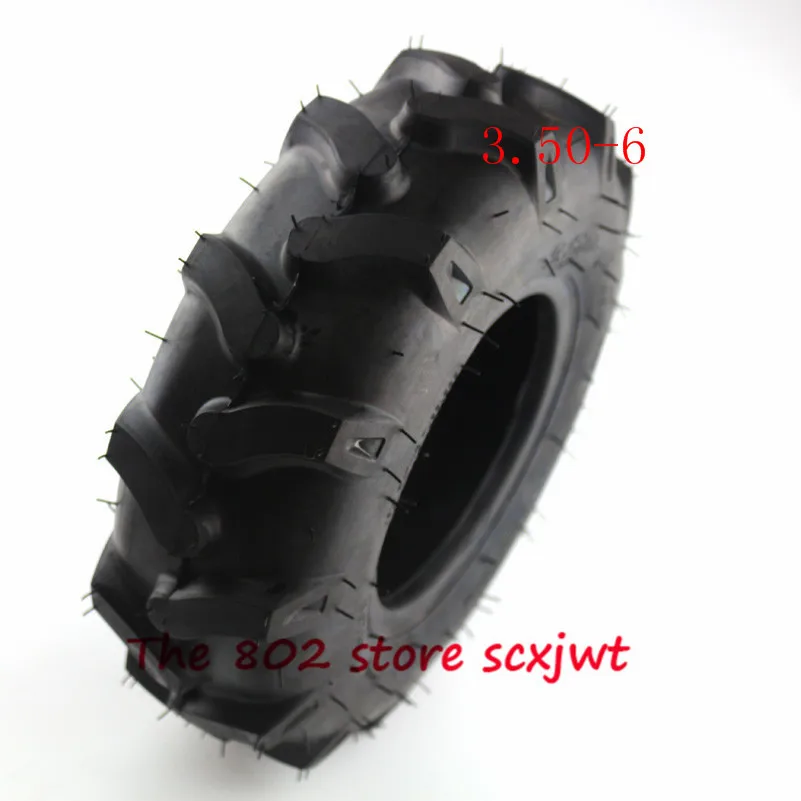 Утолщенная вакуумная шина для скутера 3 50-6 дюймов с четырехъядерным газоном