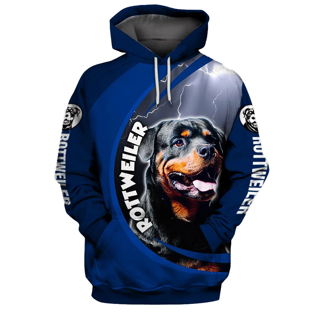 

CLOOCL Rottweiler Hoodies 3D Graphic Special Dog Father Lightning Hoodies All Printed Sweatshirts Pullovers Harajuku Streetwear