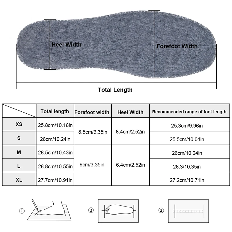 Супер толстые стельки из овчины Soumit премиум-класса теплые шерсти и фетра для
