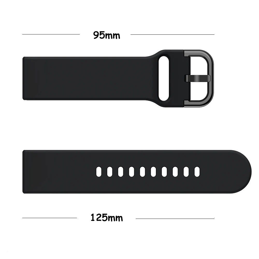 Silicone Watchbands for Samsung Galaxy Watch 3/4,20mm 22mm universal Strap for Samsung galaxy watch 4 /watch5/ 5 pro Watch Strap