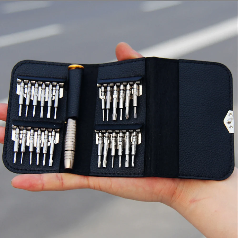 

Mini Precision Screwdriver Set 25 in 1 Electronic Torx Screwdriver Opening Repair Tools Kit for iPhone Camera Watch Tablet PC