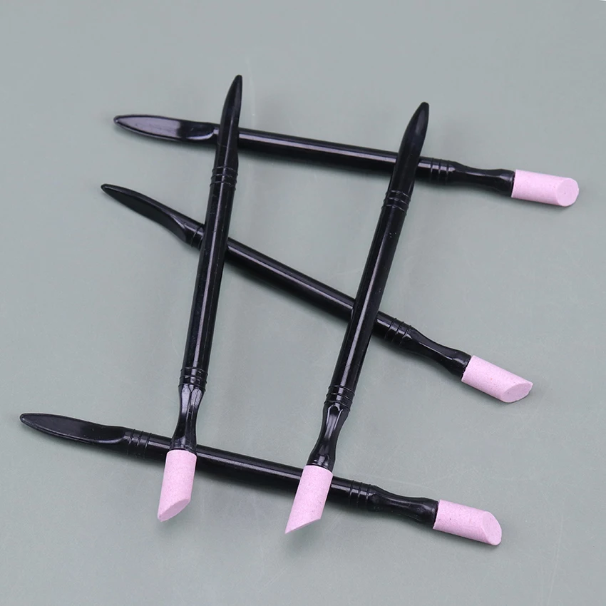 1 шт. двухсторонний кварц шлифование для ногтей подвесные гвозди кутикулы