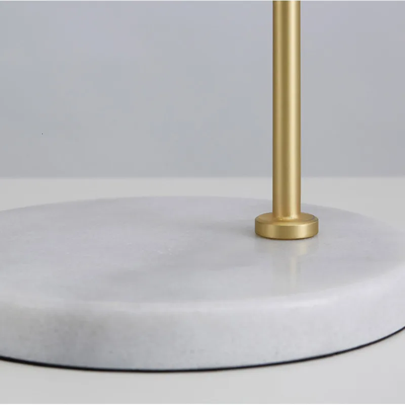 Современная мраморная основа Роскошный декор настольная лампа для гостиной