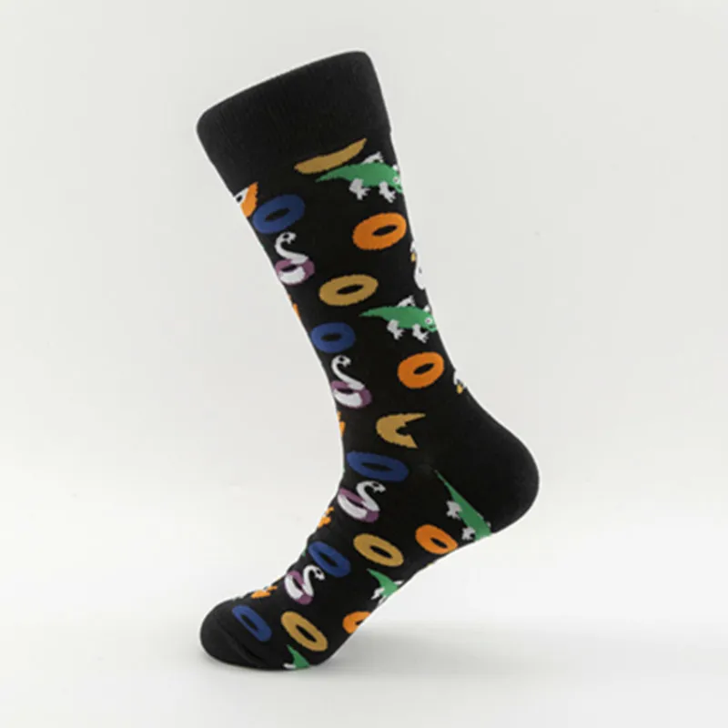 Весна Новая коллекция счастливые мужские носки забавные арт BritishStyle уличная