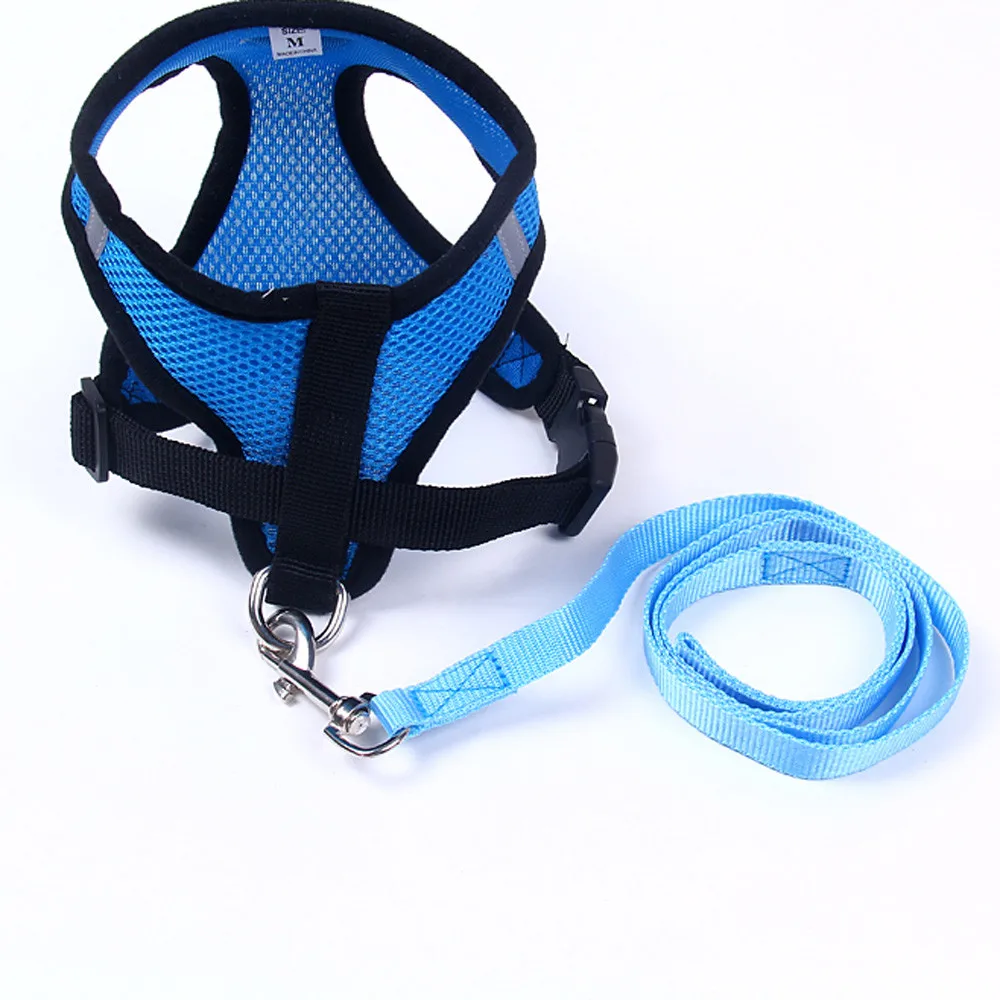 Dog Harness Ling Chong Pet Leads Chest Straps Small Adjustable Dogs Training Collar | Дом и сад