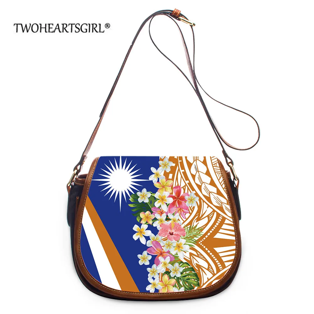 

Polynesia Hibiscus Top-Handle Tote Women Marshall Islands Design Handbag Girl Brand Shoulder Messenger Bags for Female Bolsa